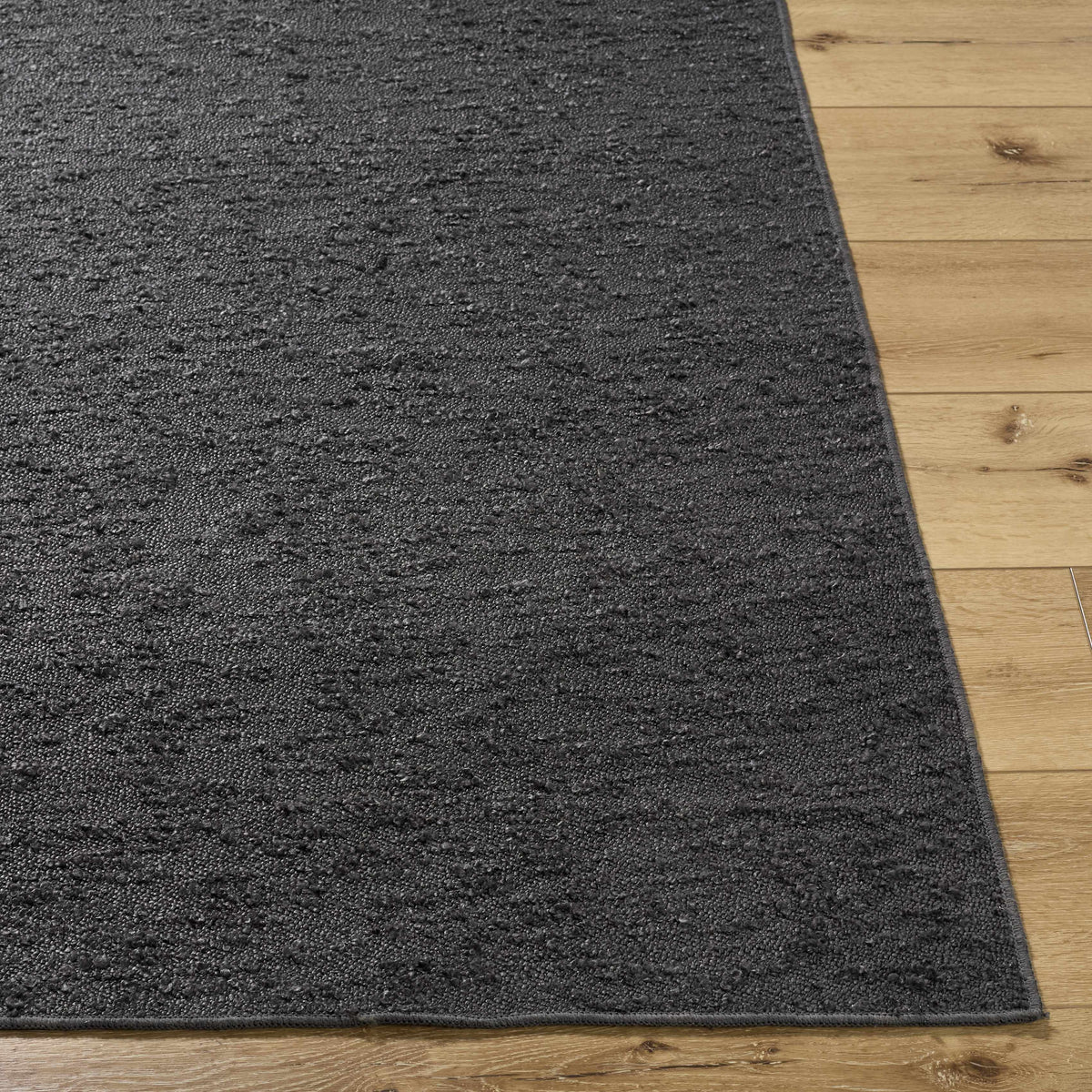 Breena Charcoal Washable Area Rug