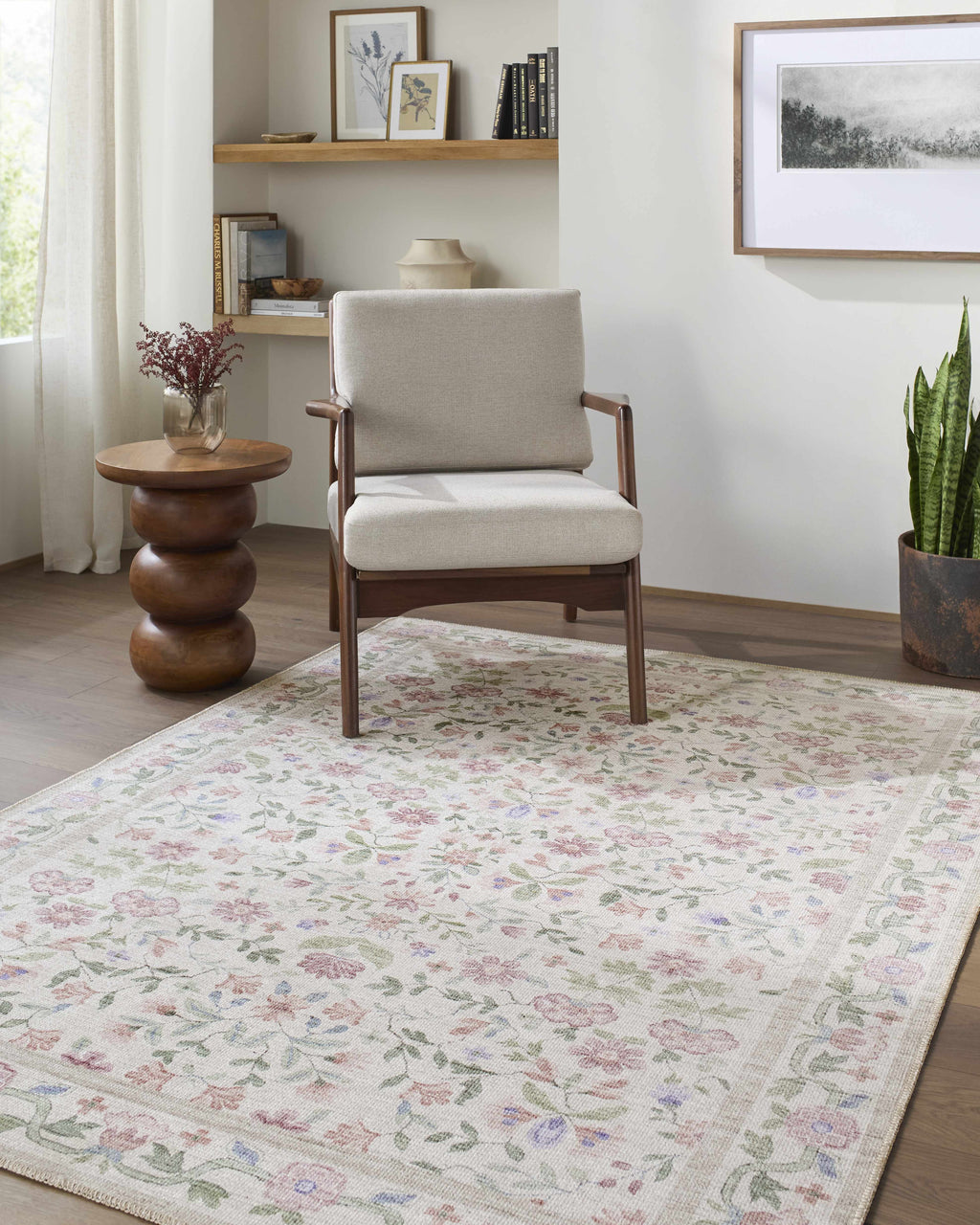 Brigid Washable Area Rug
