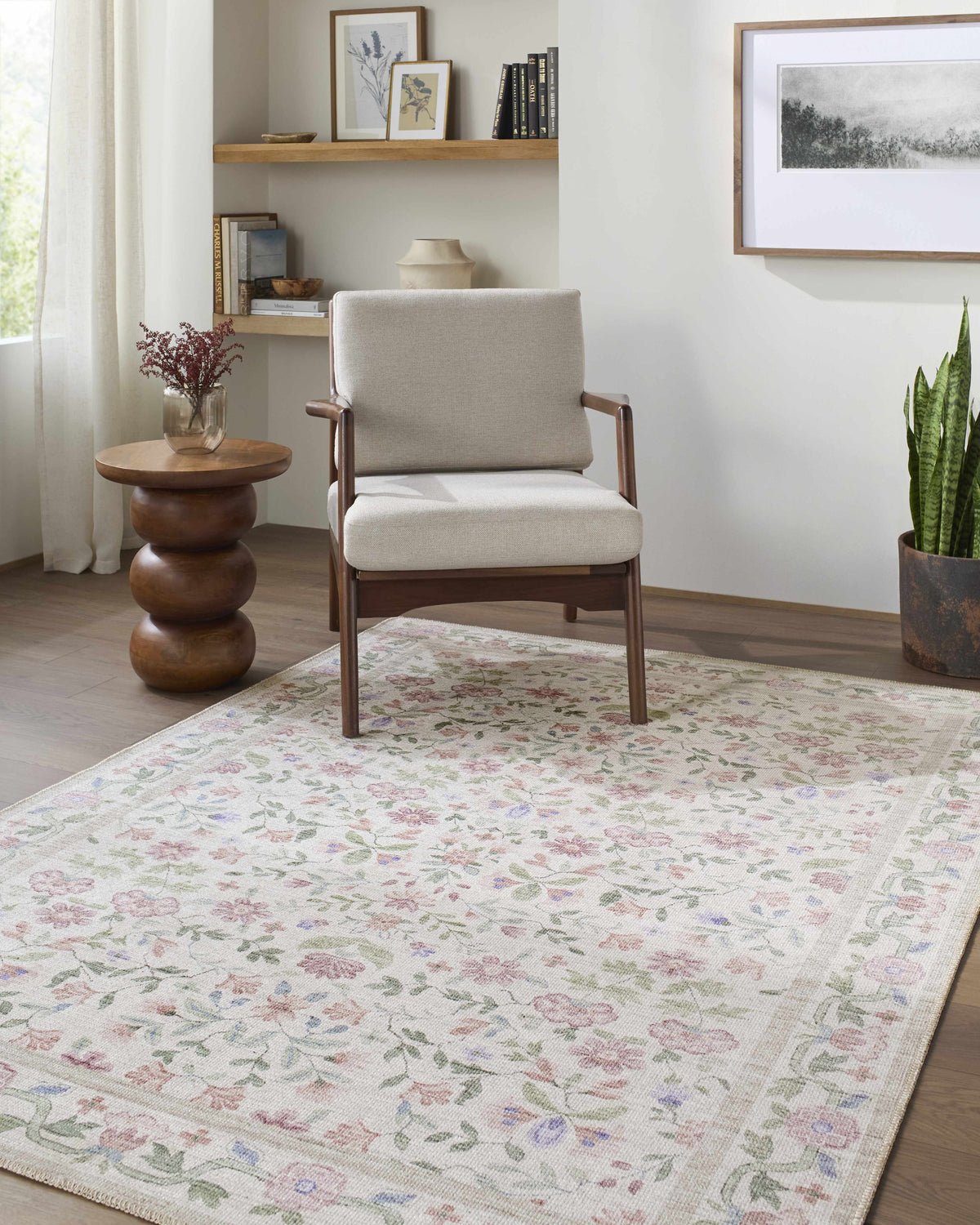 Brigid Washable Area Rug