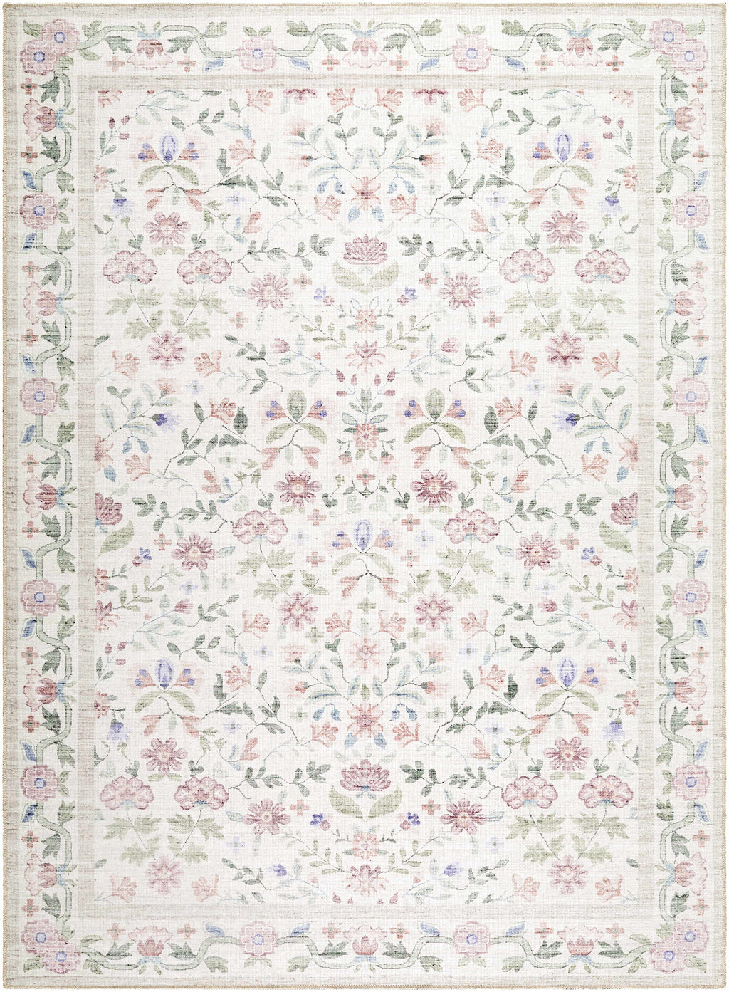 Brigid Washable Area Rug