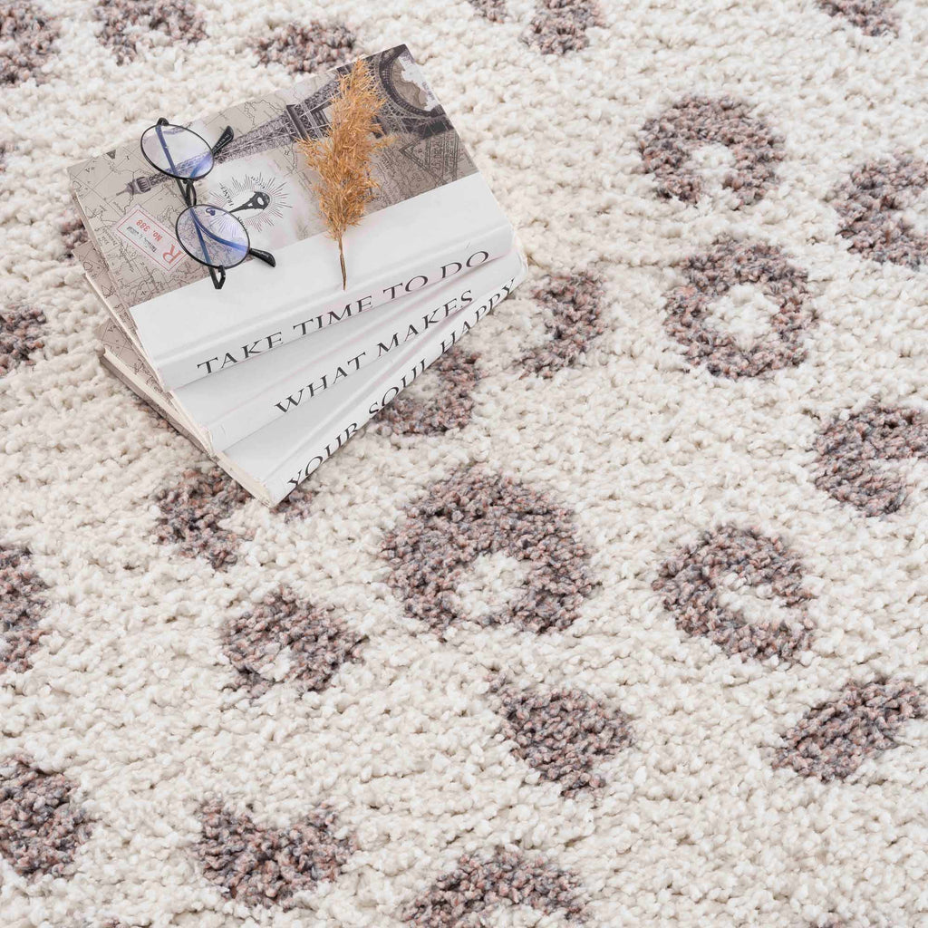 Zhen Pink Spots Leopard Rug - Clearance