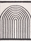 Bauer Plush Black Rainbow Rug - Clearance