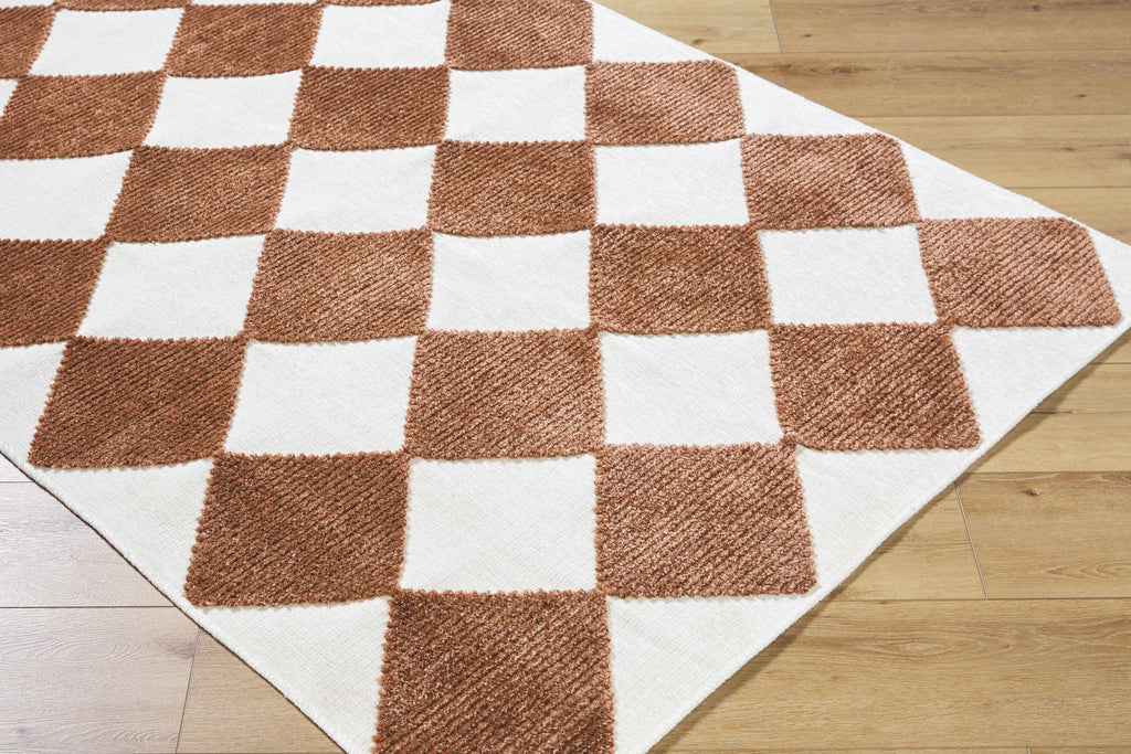 Bosley Brown Washable Area Rug