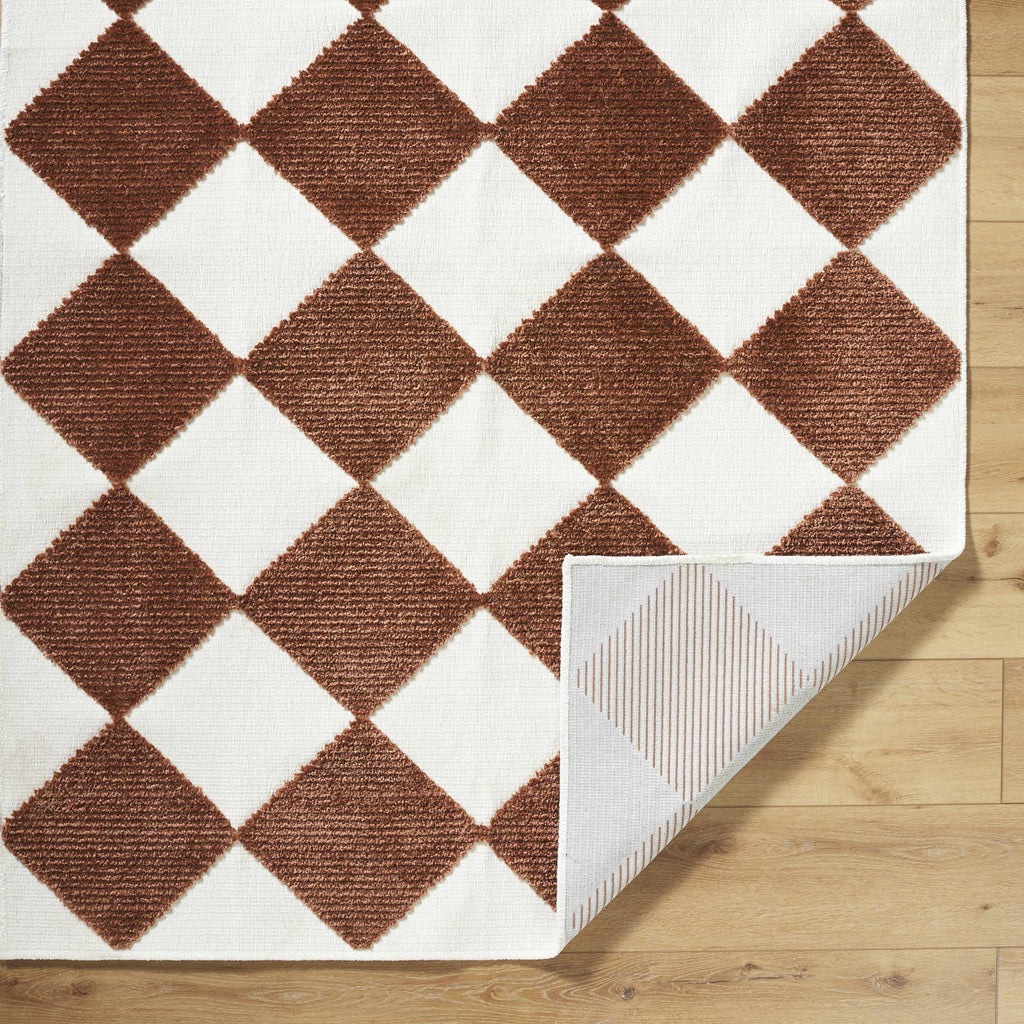 Bosley Brown Washable Area Rug