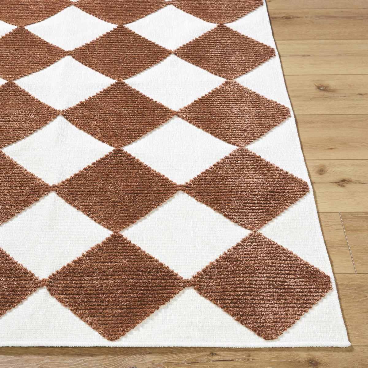Bosley Brown Washable Area Rug