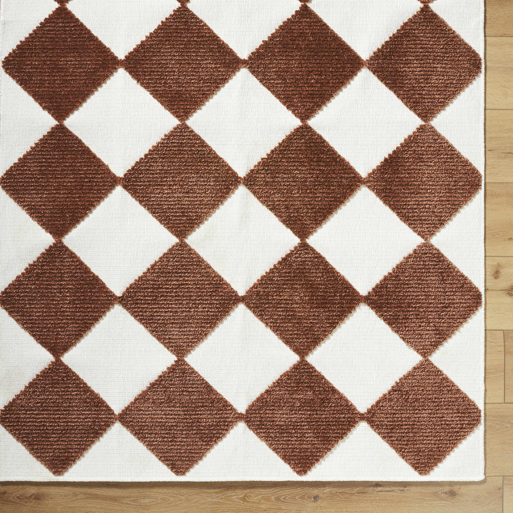 Bosley Brown Washable Area Rug