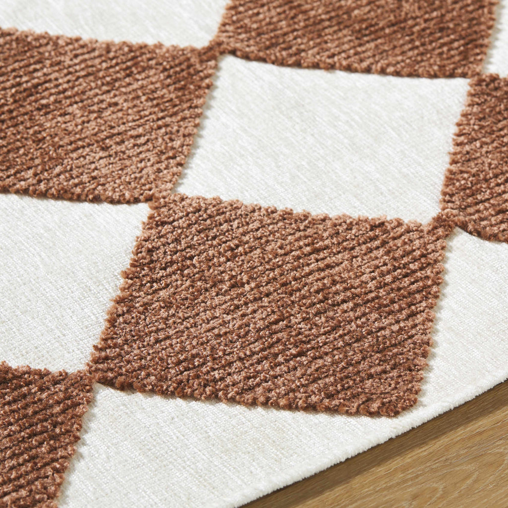Bosley Brown Washable Area Rug