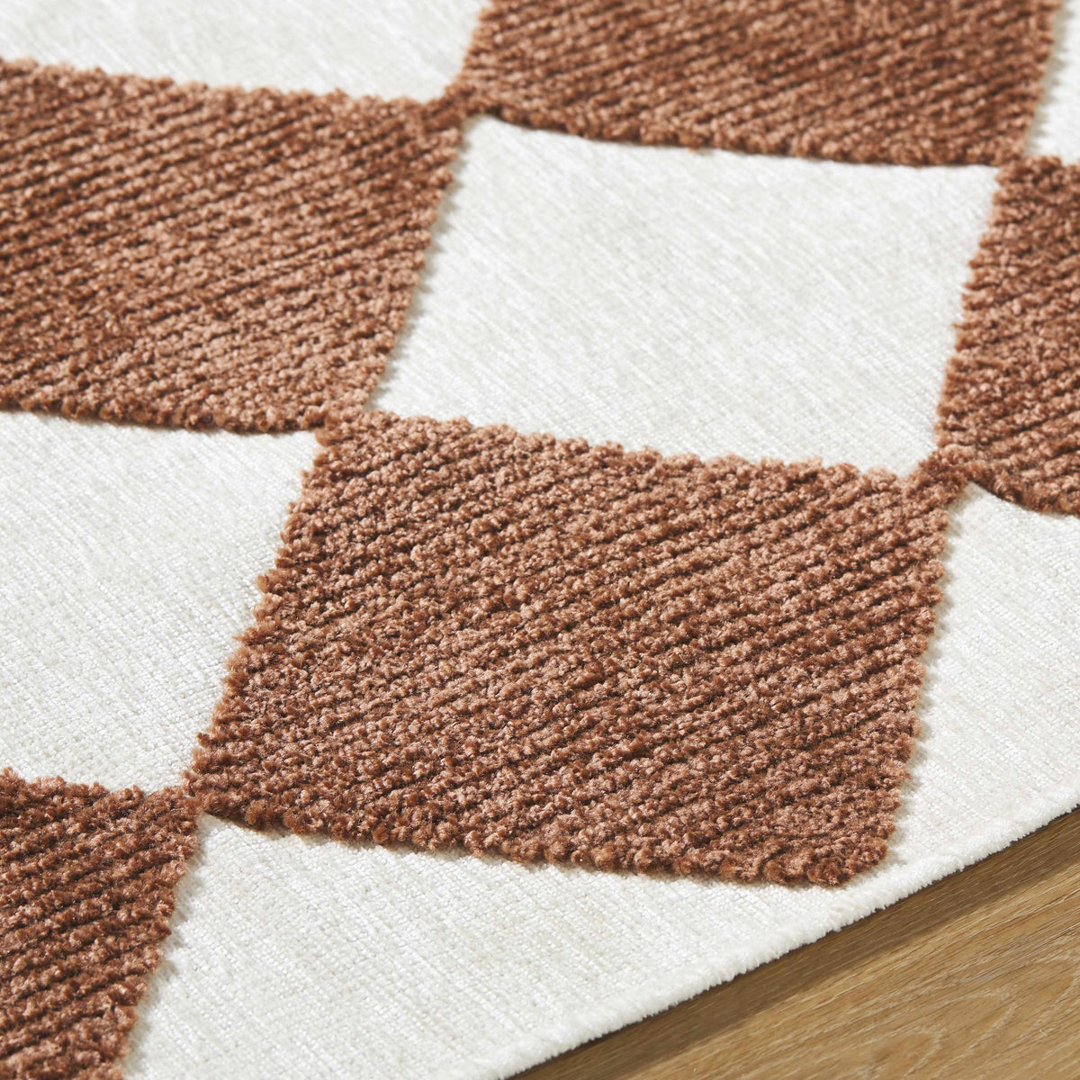 Bosley Brown Washable Area Rug
