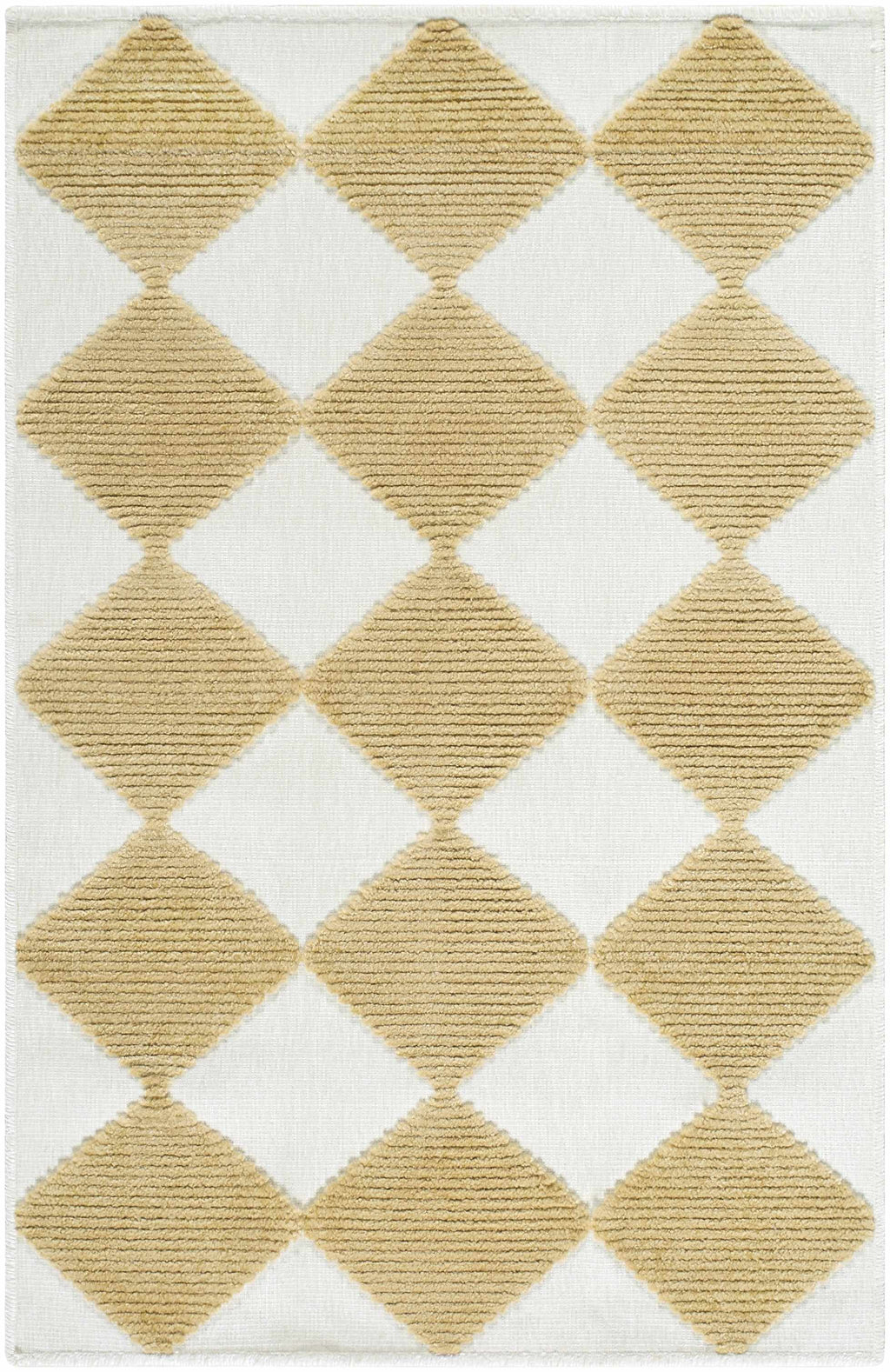 Bosley White Washable Area Rug