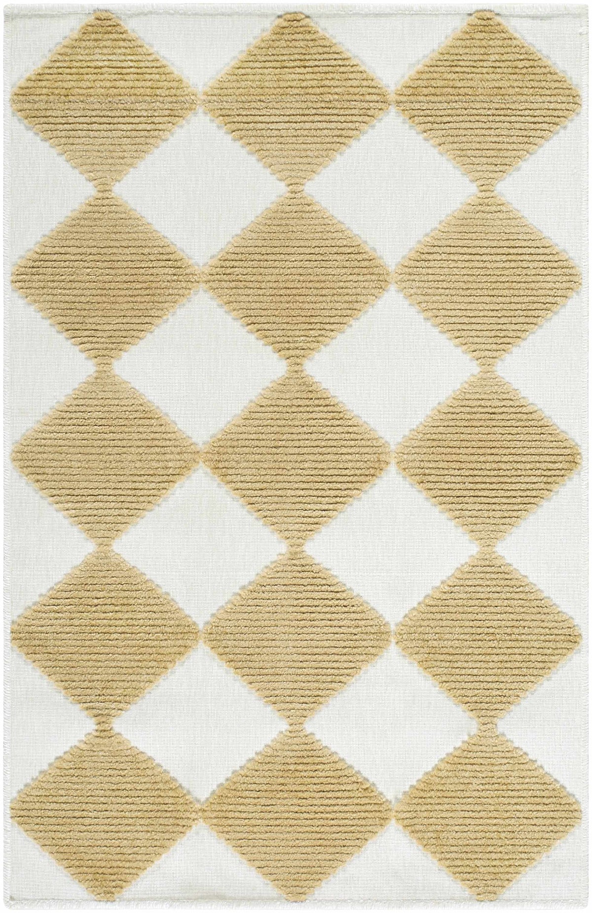 Bosley White Washable Area Rug