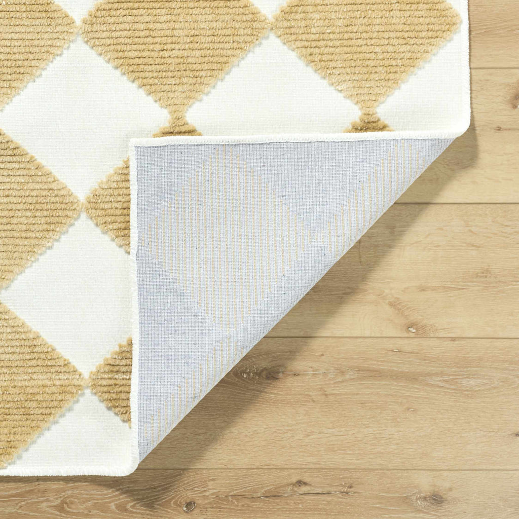 Bosley White Washable Area Rug