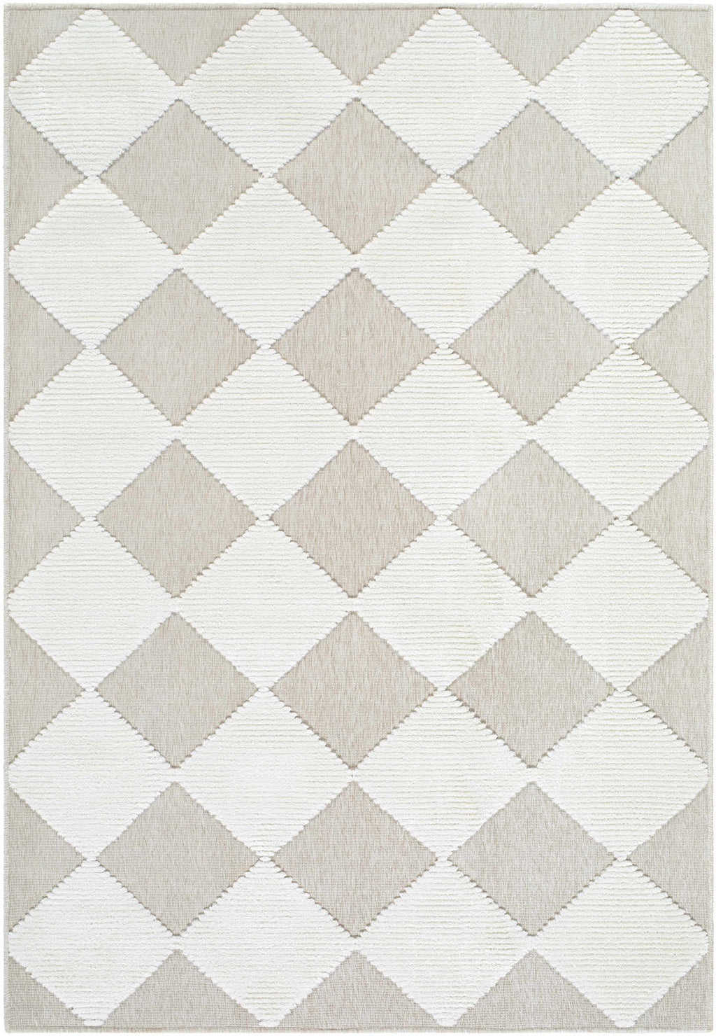 Bosley Beige Washable Area Rug