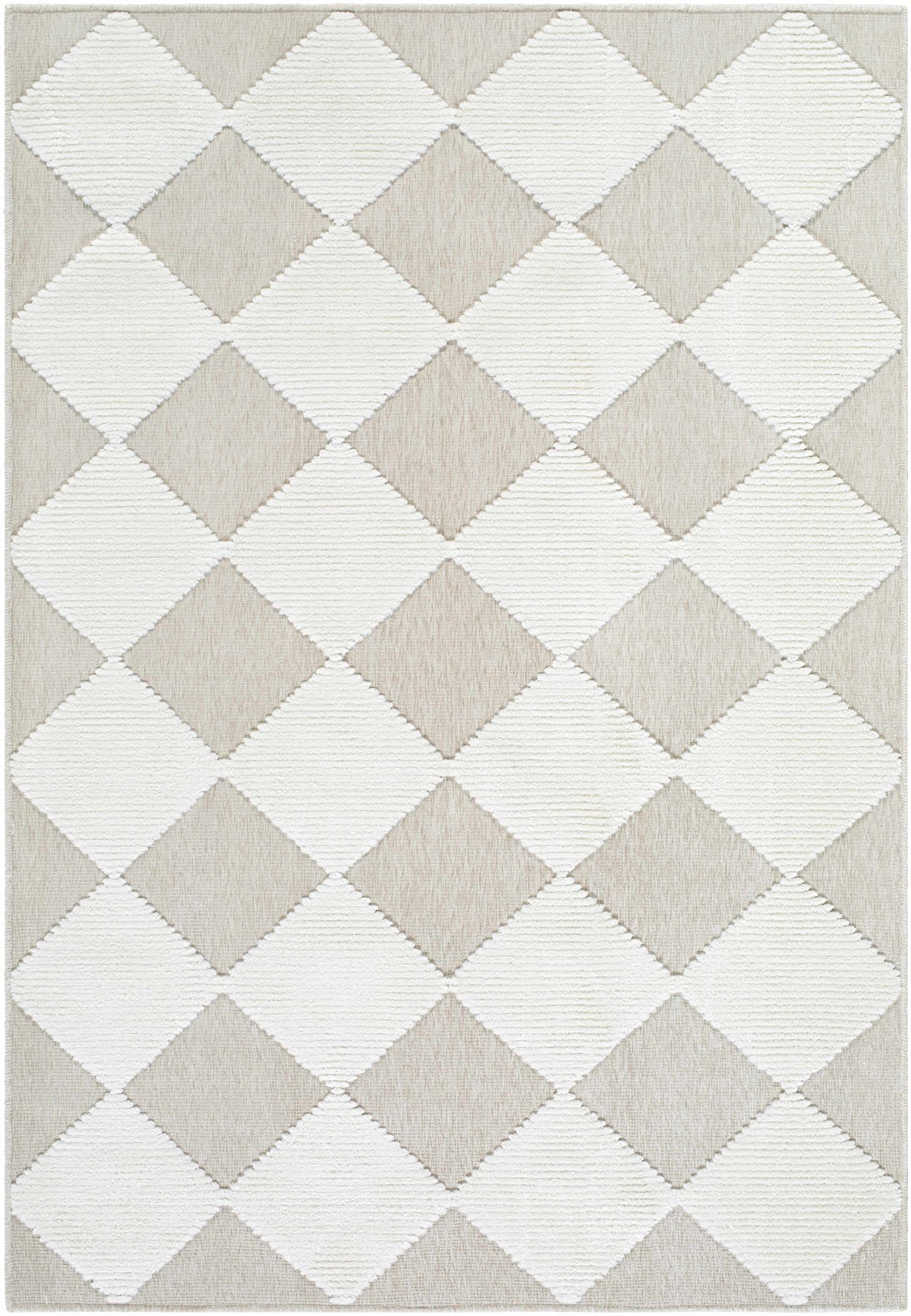 Bosley Beige Washable Area Rug