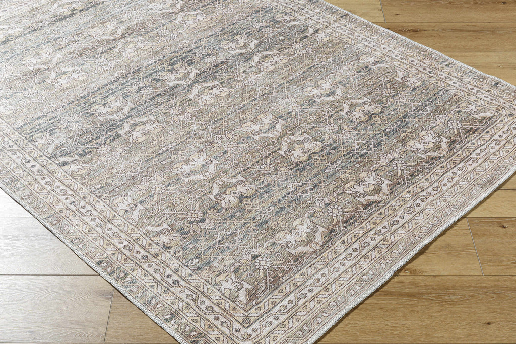 Billie Vintage Flat Pile Washable Rug