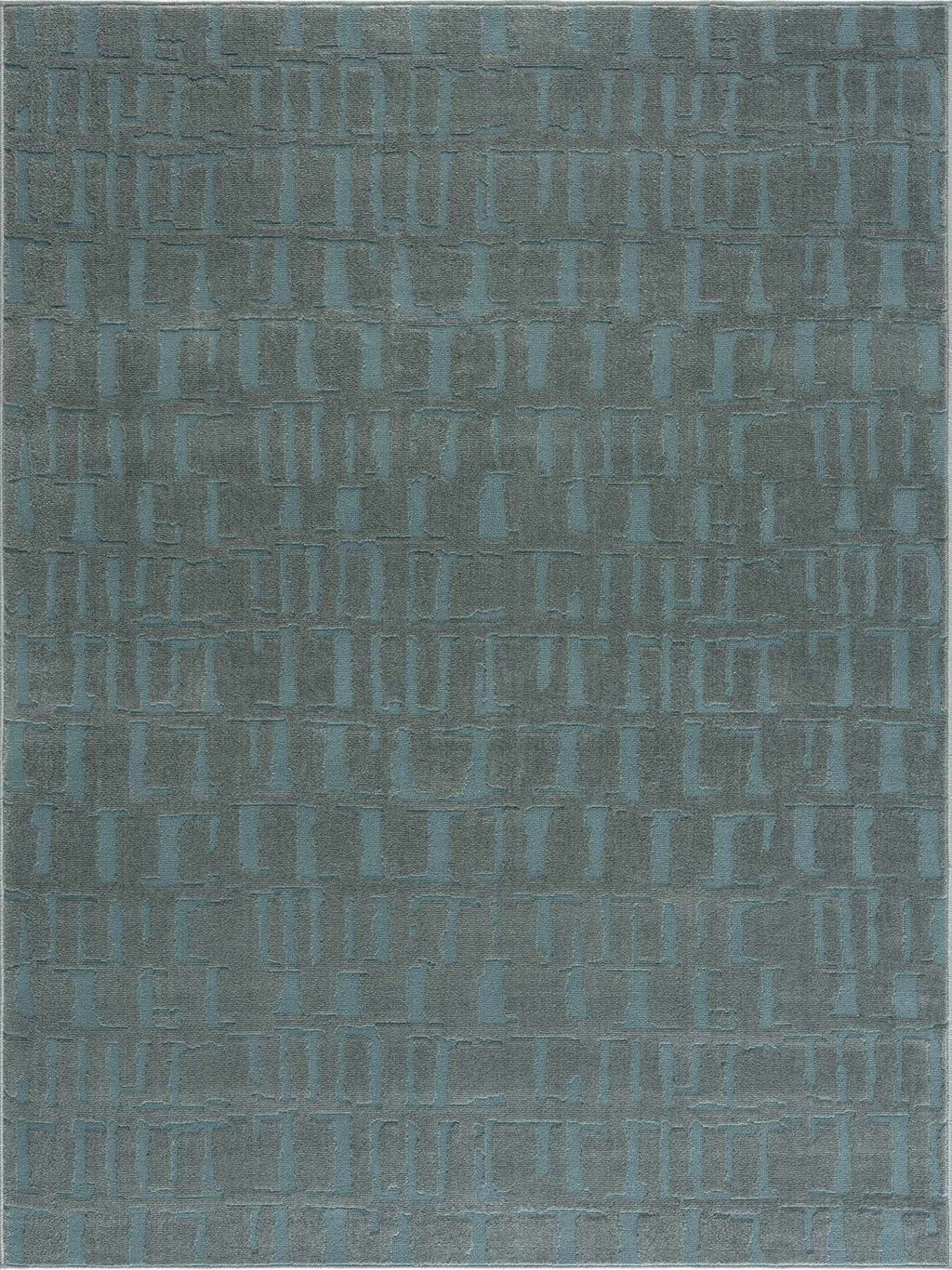 Dragan Teal Modern Washable Area Rug