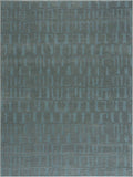 Dragan Teal Modern Washable Area Rug