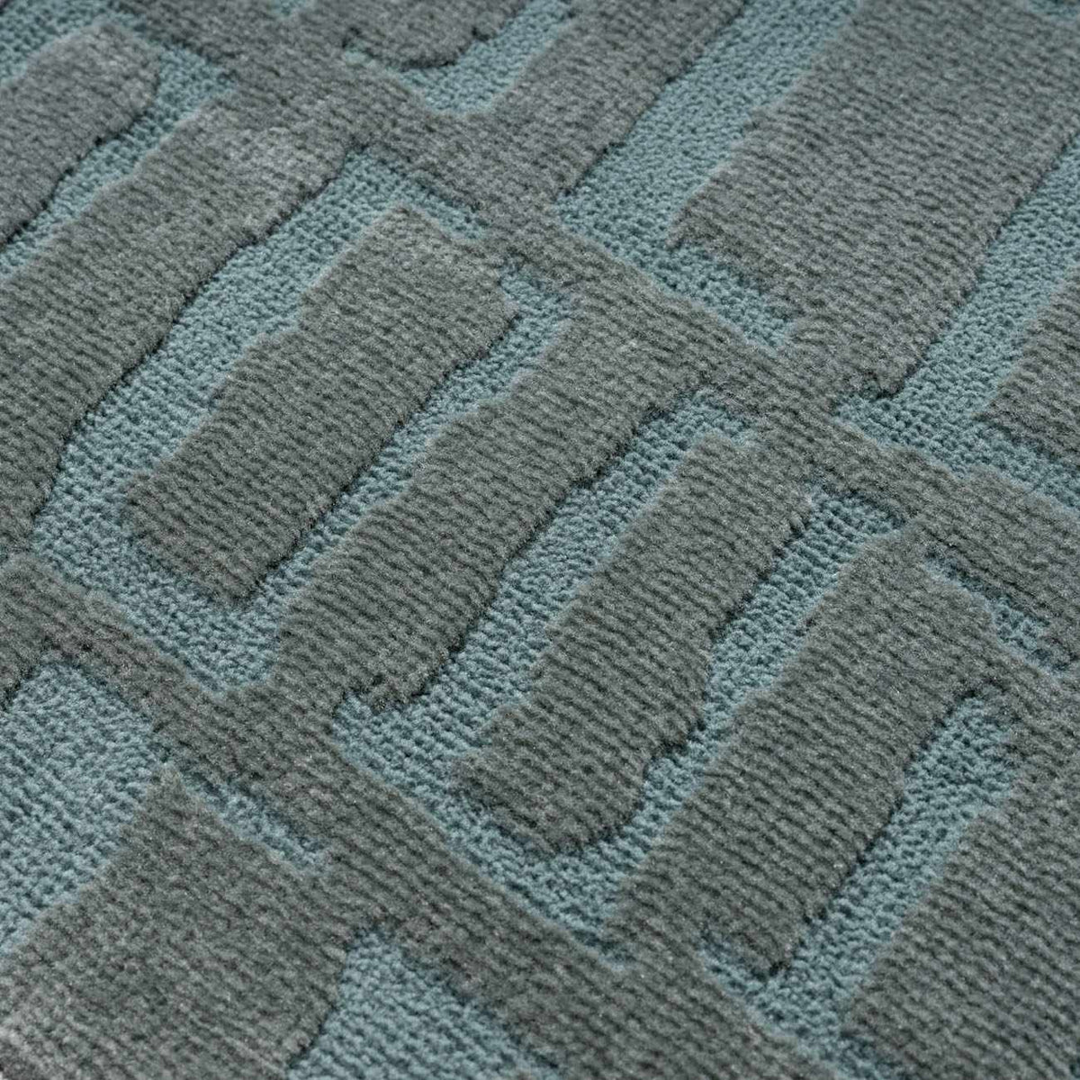 Dragan Teal Modern Washable Area Rug