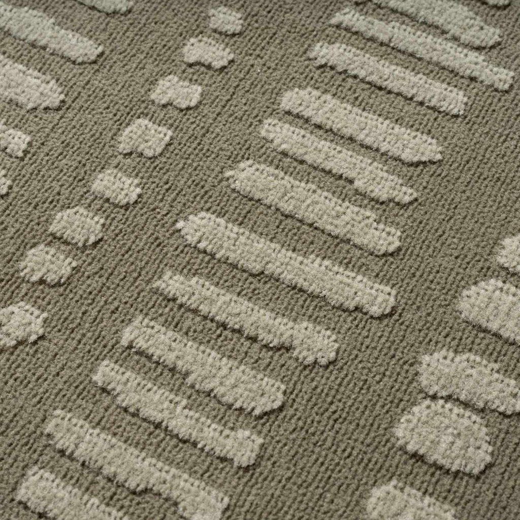 Dragos Green Modern Washable Area Rug