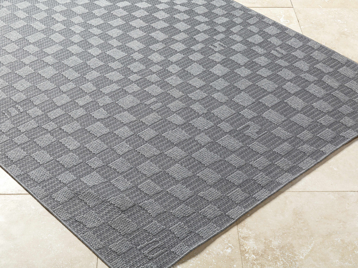 Arifah Gray Outdoor Area Rug