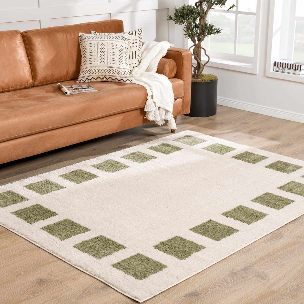 Beynon Green Washable Area Rug