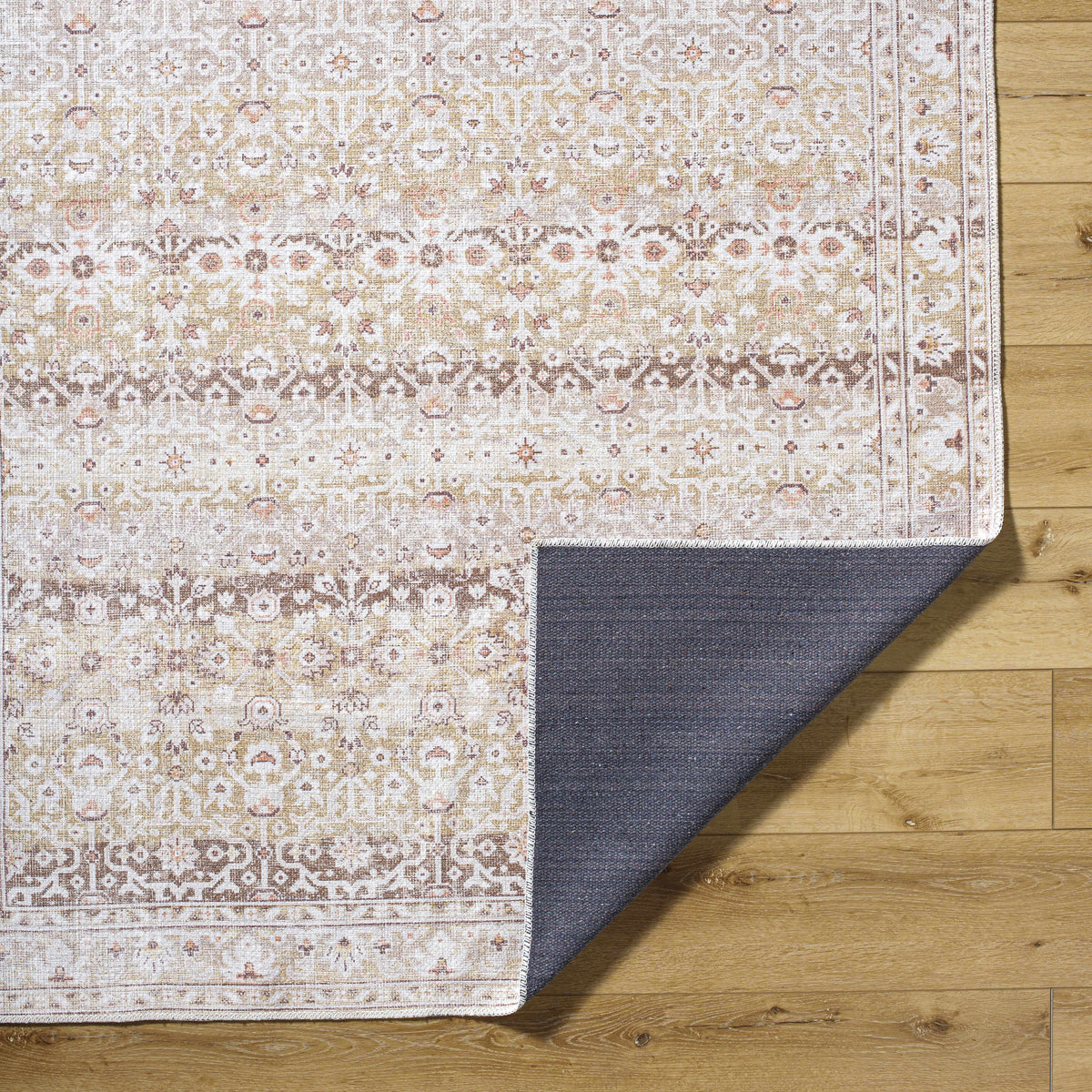 Bienna Vintage Flat Pile Washable Rug