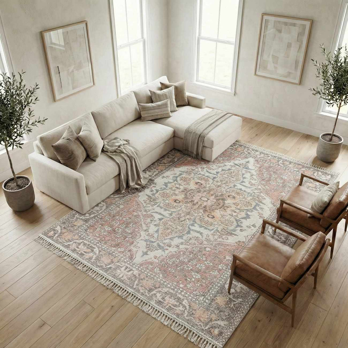 Bohdan Terracotta Area Rug