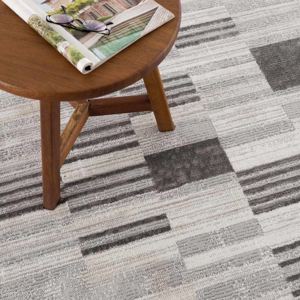Bronka Broken-Striped Area Rug - Clearance