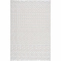 Ivory Beil 3D Fringe Area Rug - Clearance