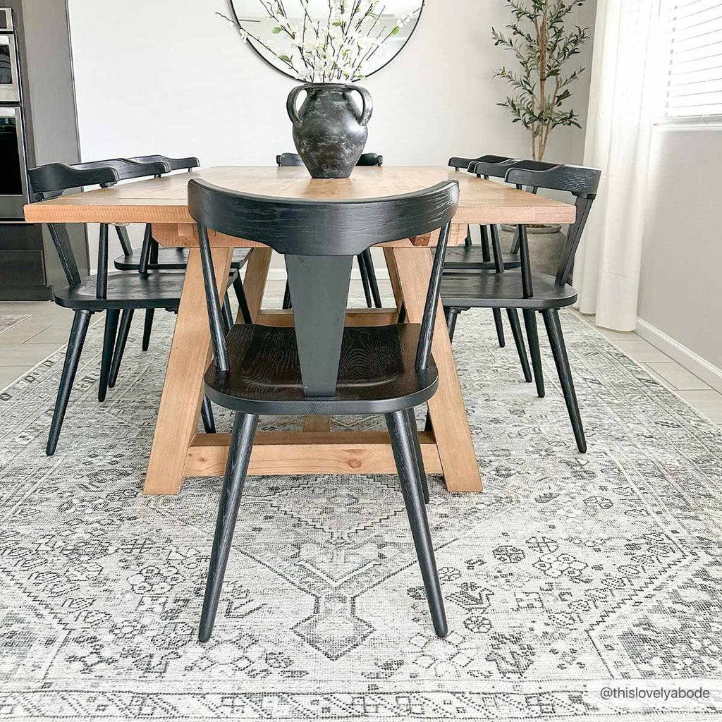 Barny Sage Flat Pile Washable Rug