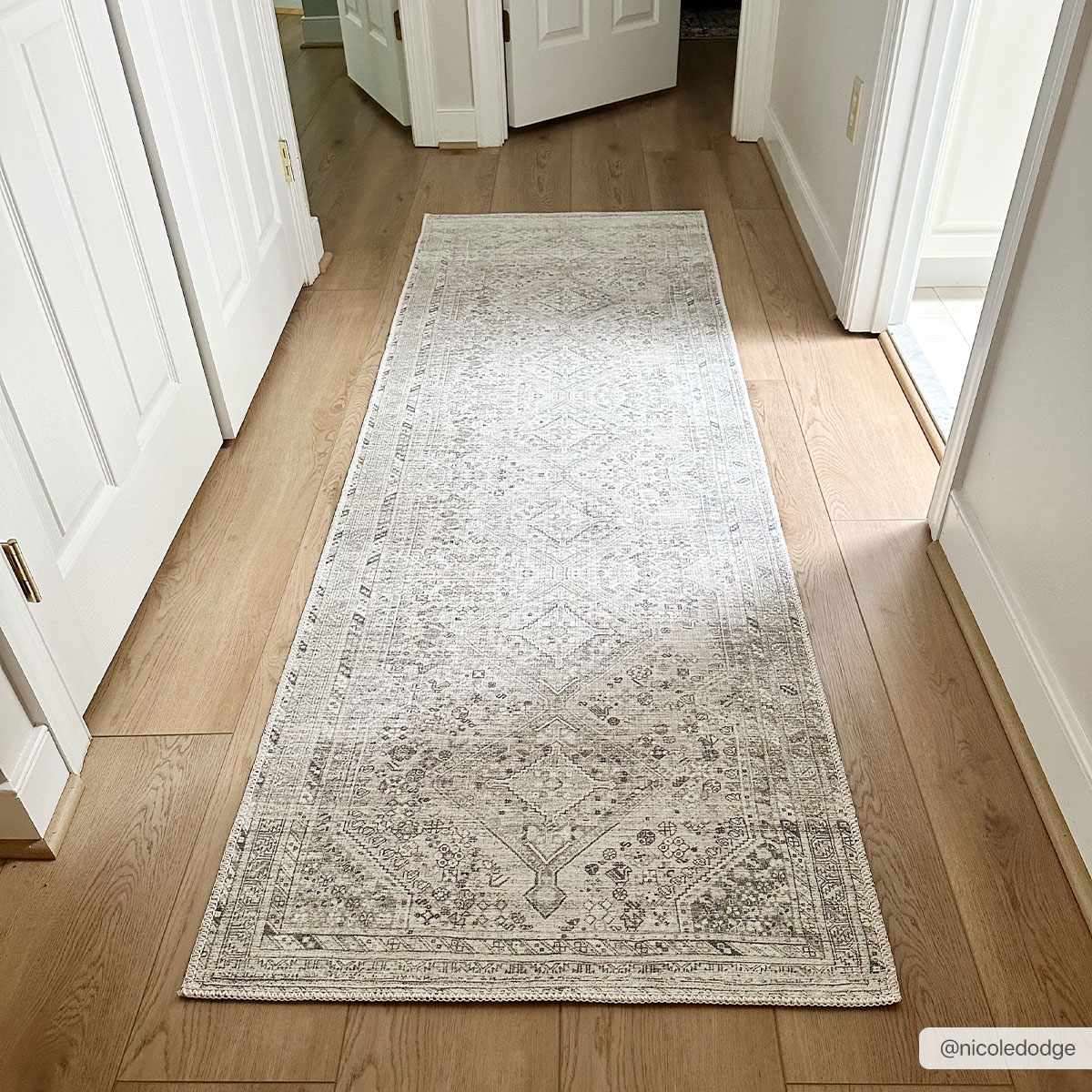 Barny Sage Flat Pile Washable Rug