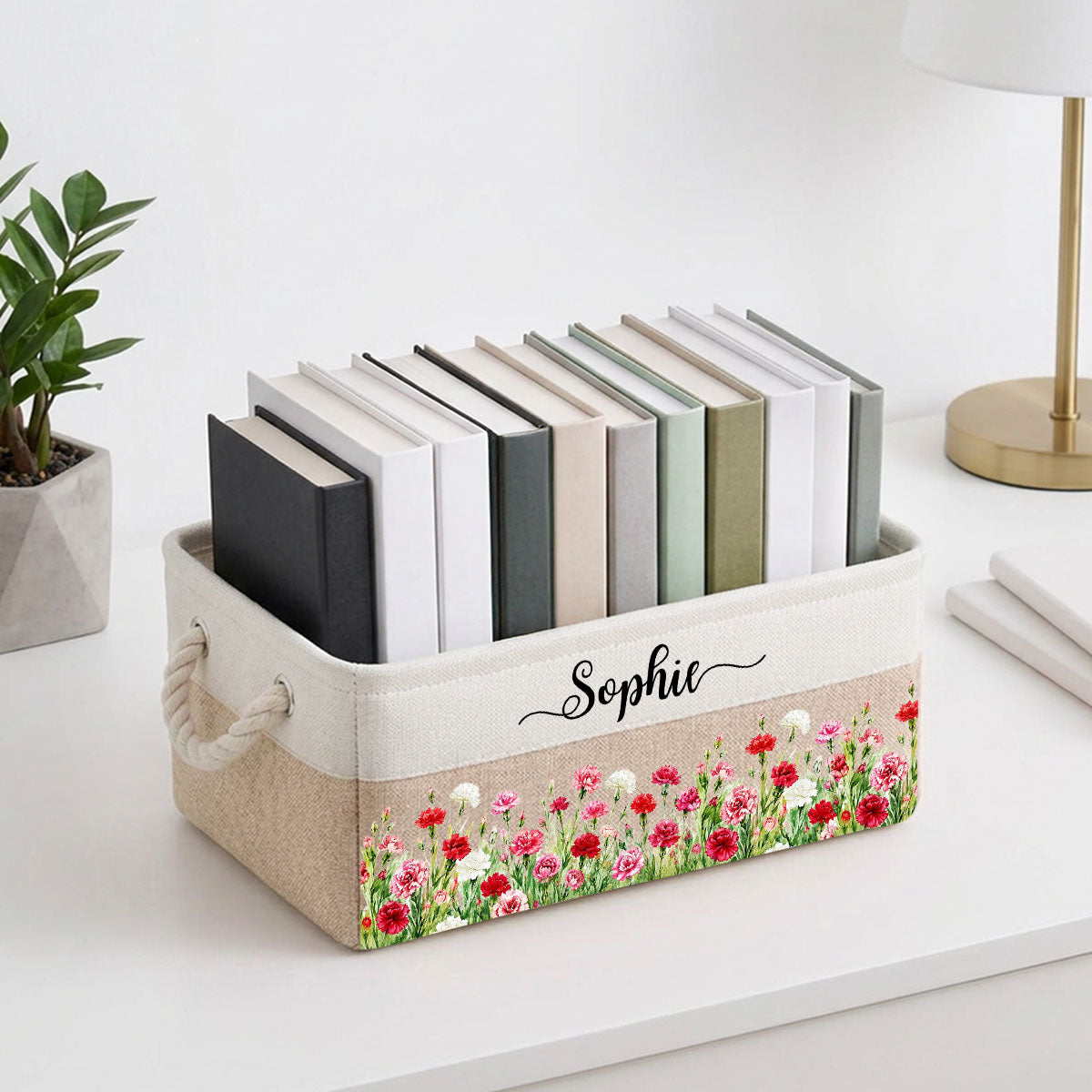 A Garden Full Of Love 1 - Personalized Storage Basket