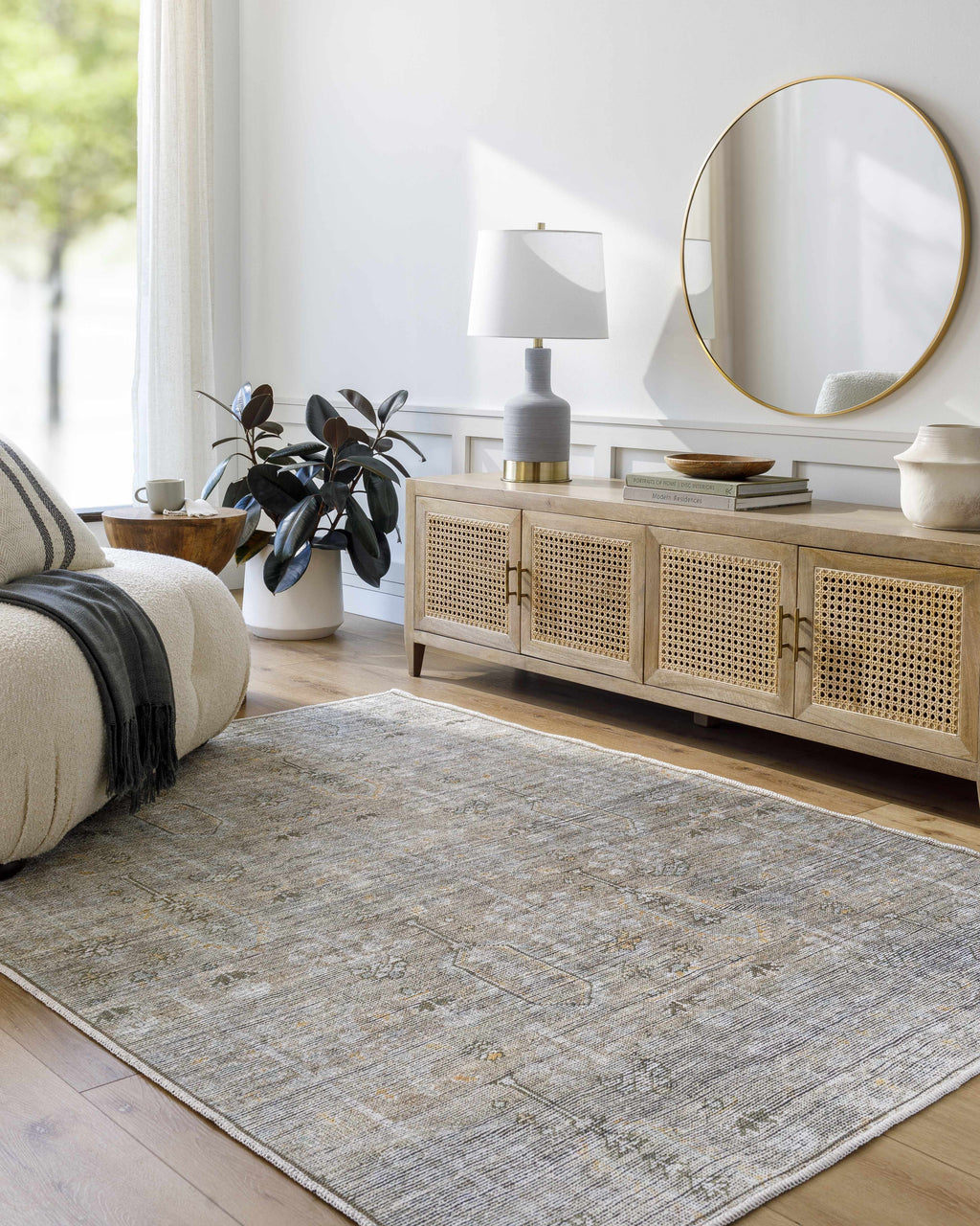 Darling Machine Woven Becki Owens x LIVABLISS BODA-2302 Washable Area Rug