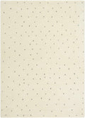 Cirila Dotted Ivory Washable Wool Rug