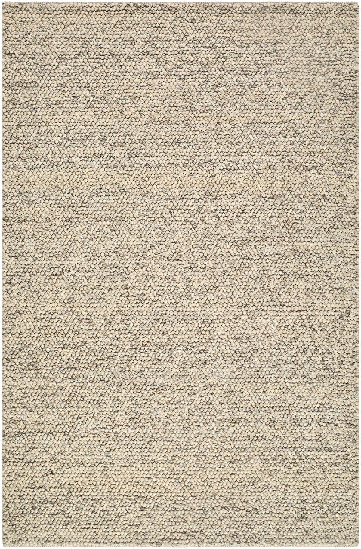 Clayne Beige & Charcoal Premium Wool Area Rug