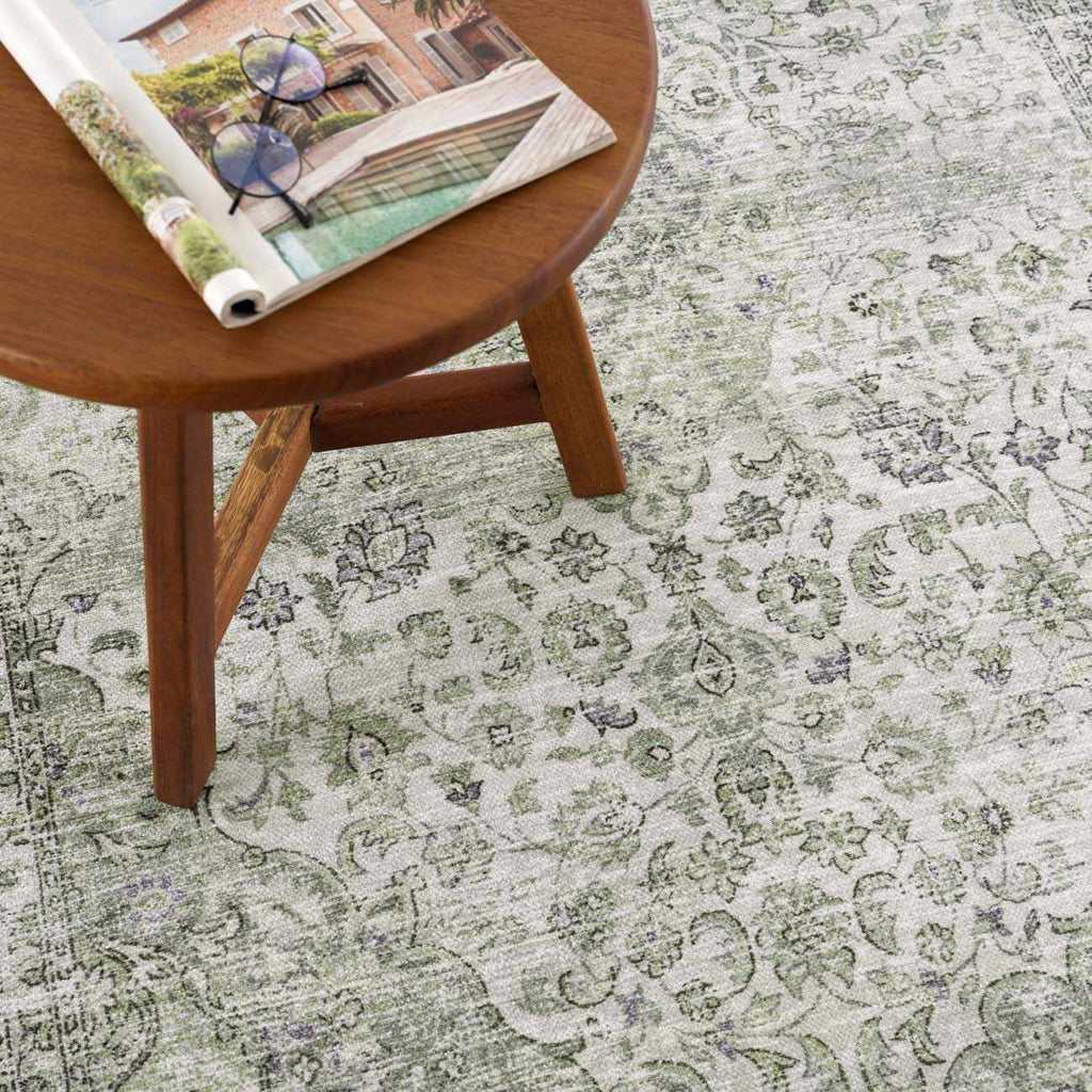 Green Holi-4604 Washable Area Rug