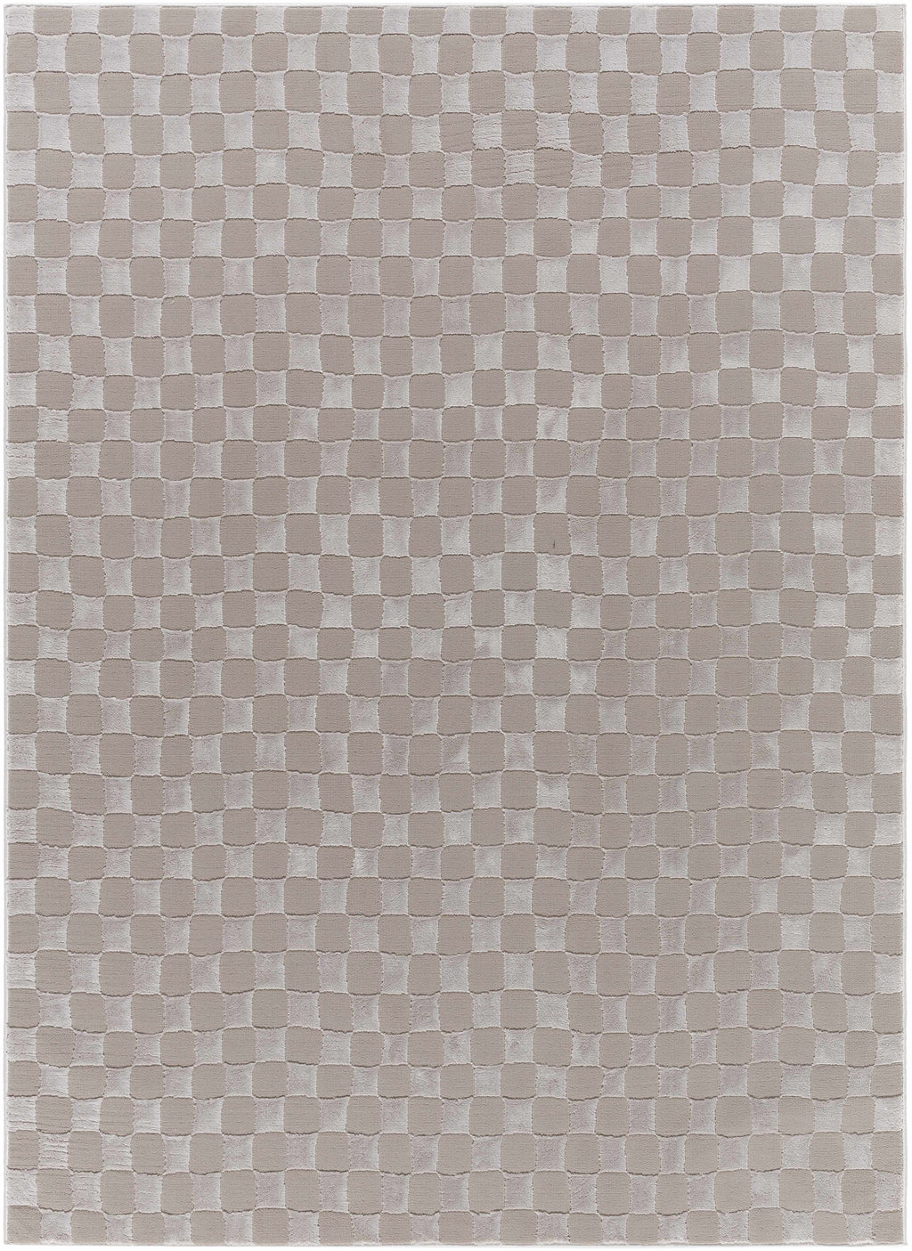 Carina Dark 3D Checkered Washable Area Rug