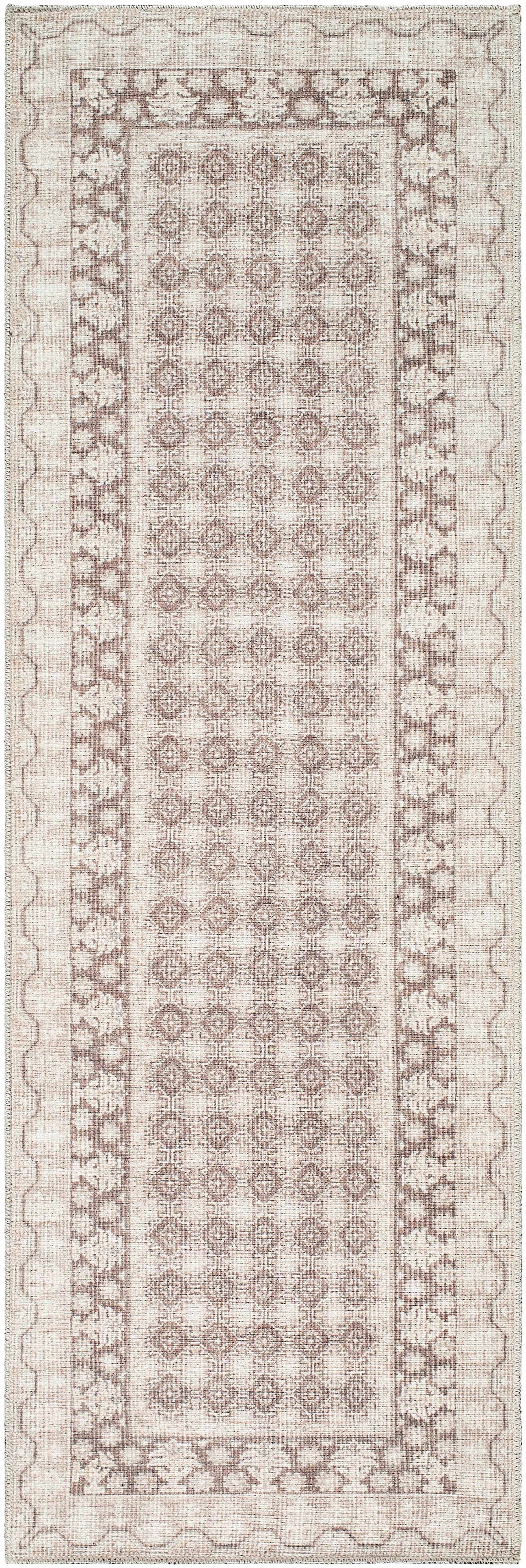 Rainier Light Brown Washable Rug | Our PNW Home X Livabliss