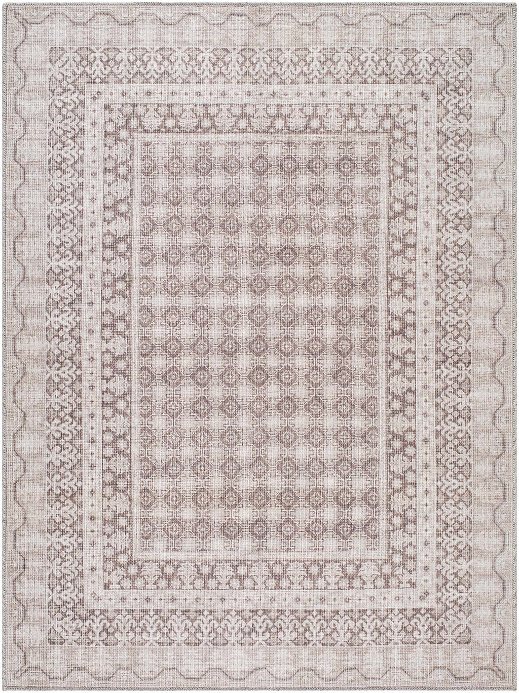 Rainier Light Brown Washable Rug | Our PNW Home X Livabliss