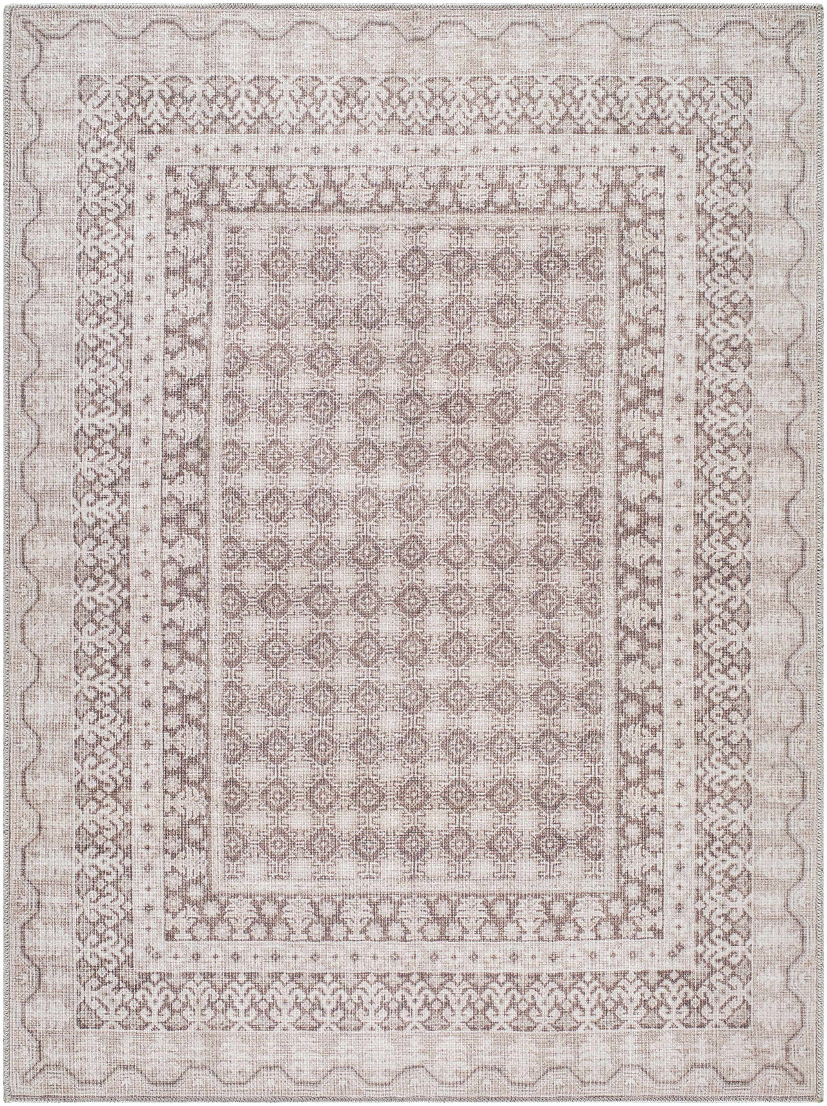 Rainier Light Brown Washable Rug | Our PNW Home X Livabliss