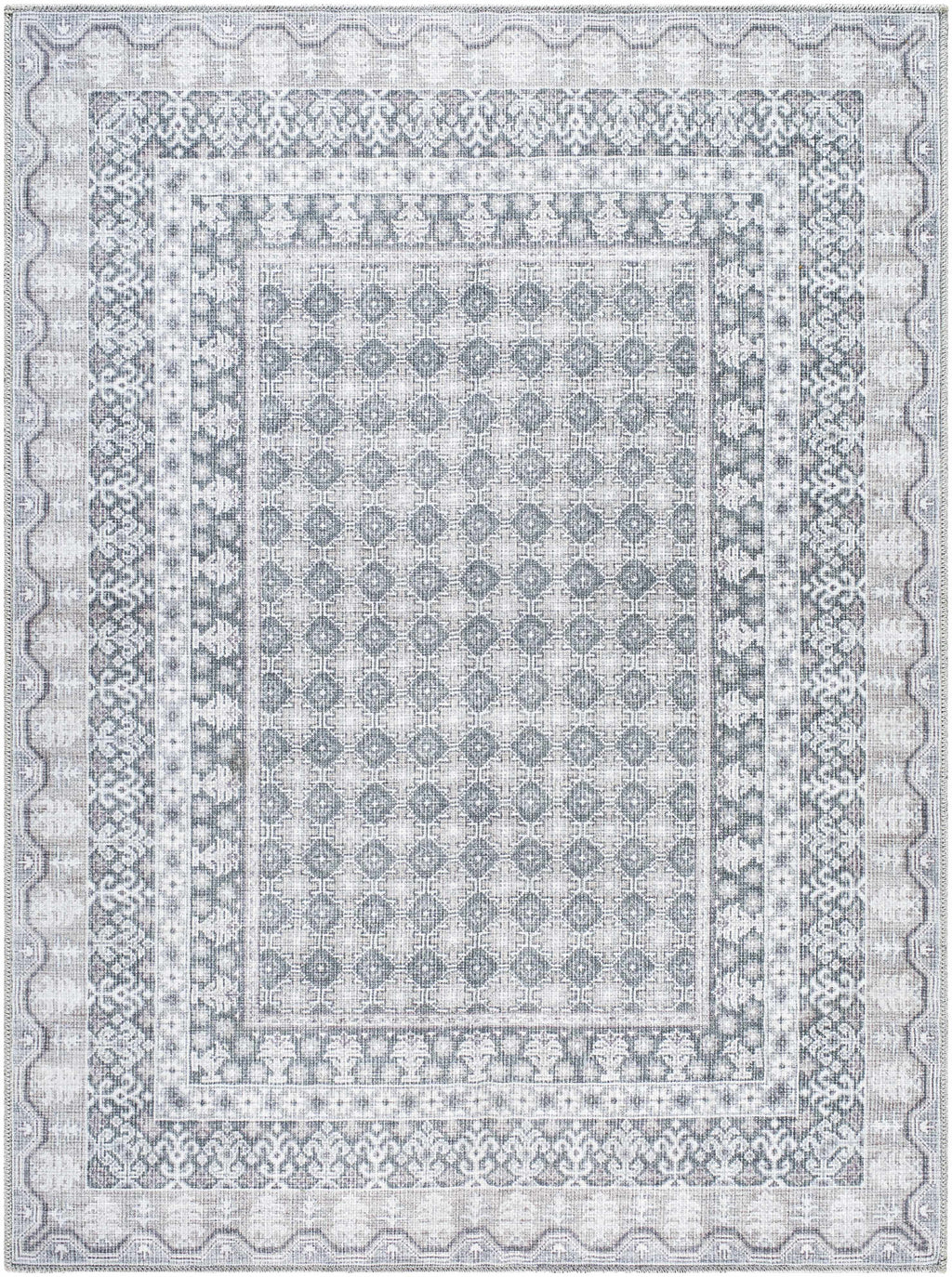 Rainier Gray Washable Rug | Our PNW Home X Livabliss