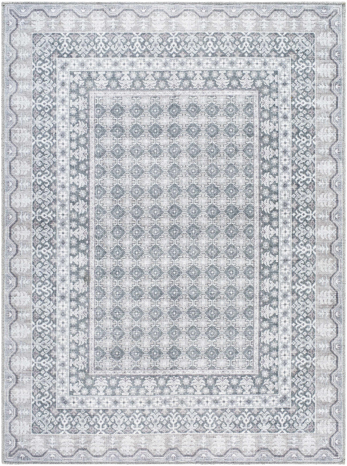 Rainier Gray Washable Rug | Our PNW Home X Livabliss