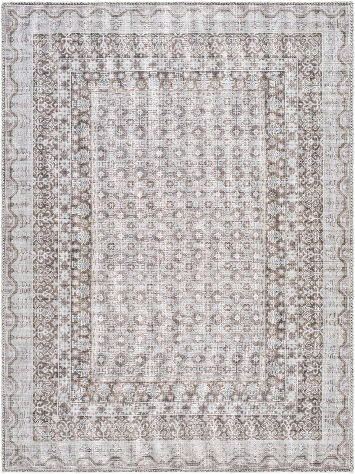 Rainier Brown Washable Rug | Our PNW Home X Livabliss