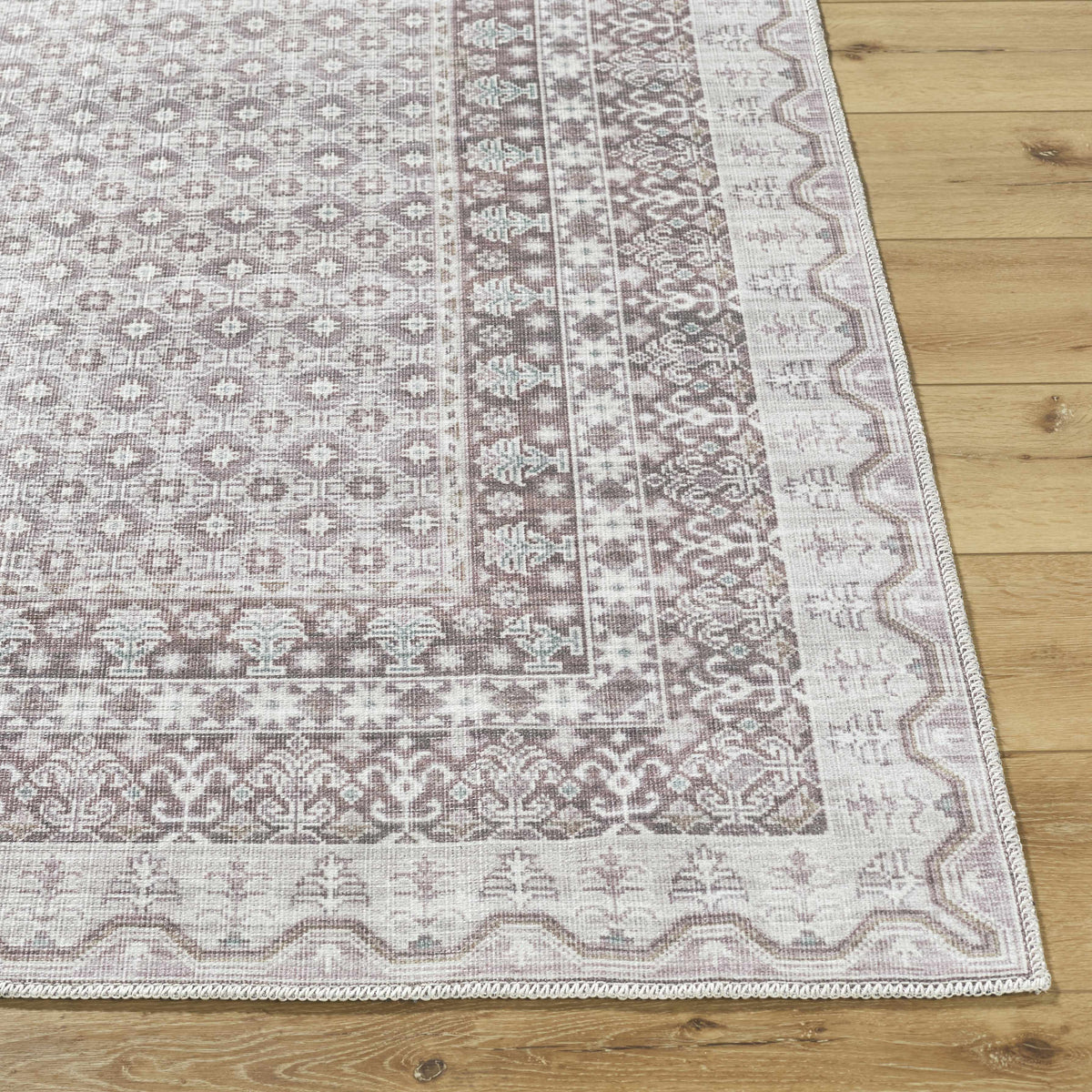 Rainier Brown Washable Rug | Our PNW Home X Livabliss