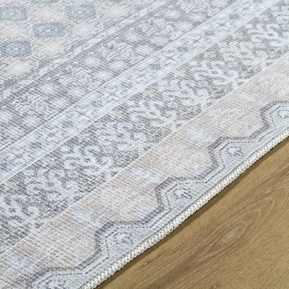 Rainier Blue Washable Rug | Our PNW Home X Livabliss