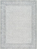 Rainier Cottage Border Gray Washable Rug | Our PNW Home X Livabliss