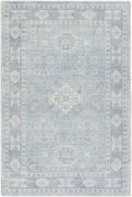 Calderbank Sky Blue Wool-Blend Area Rug