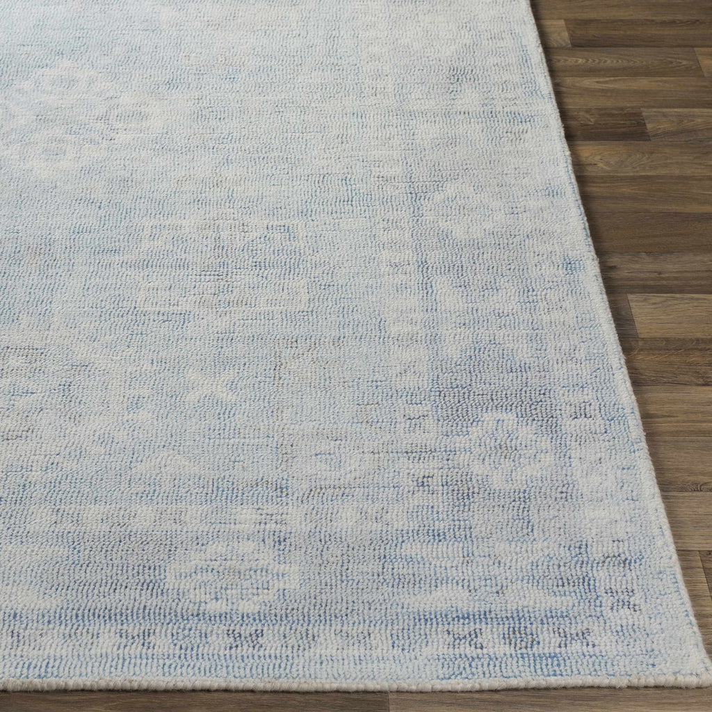 Calderbank Sky Blue Wool-Blend Area Rug