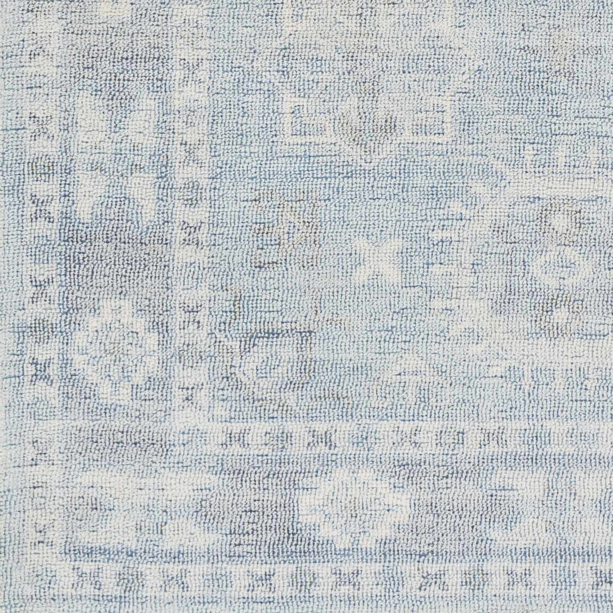 Calderbank Sky Blue Wool-Blend Area Rug
