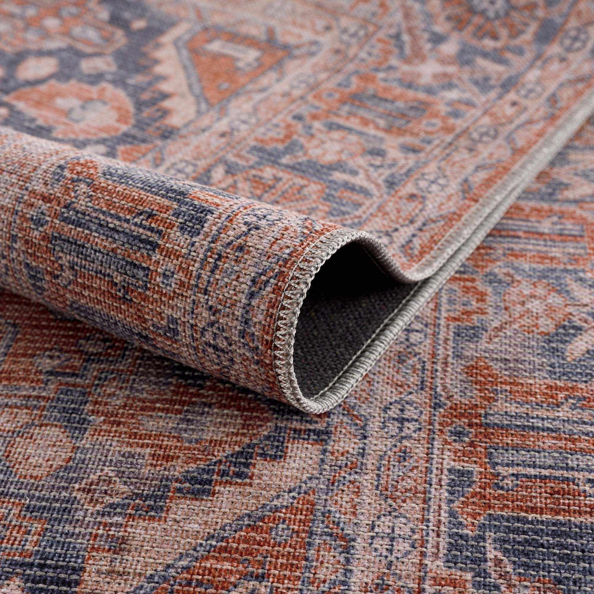 Taber Burnt Orange Persian Style Rug
