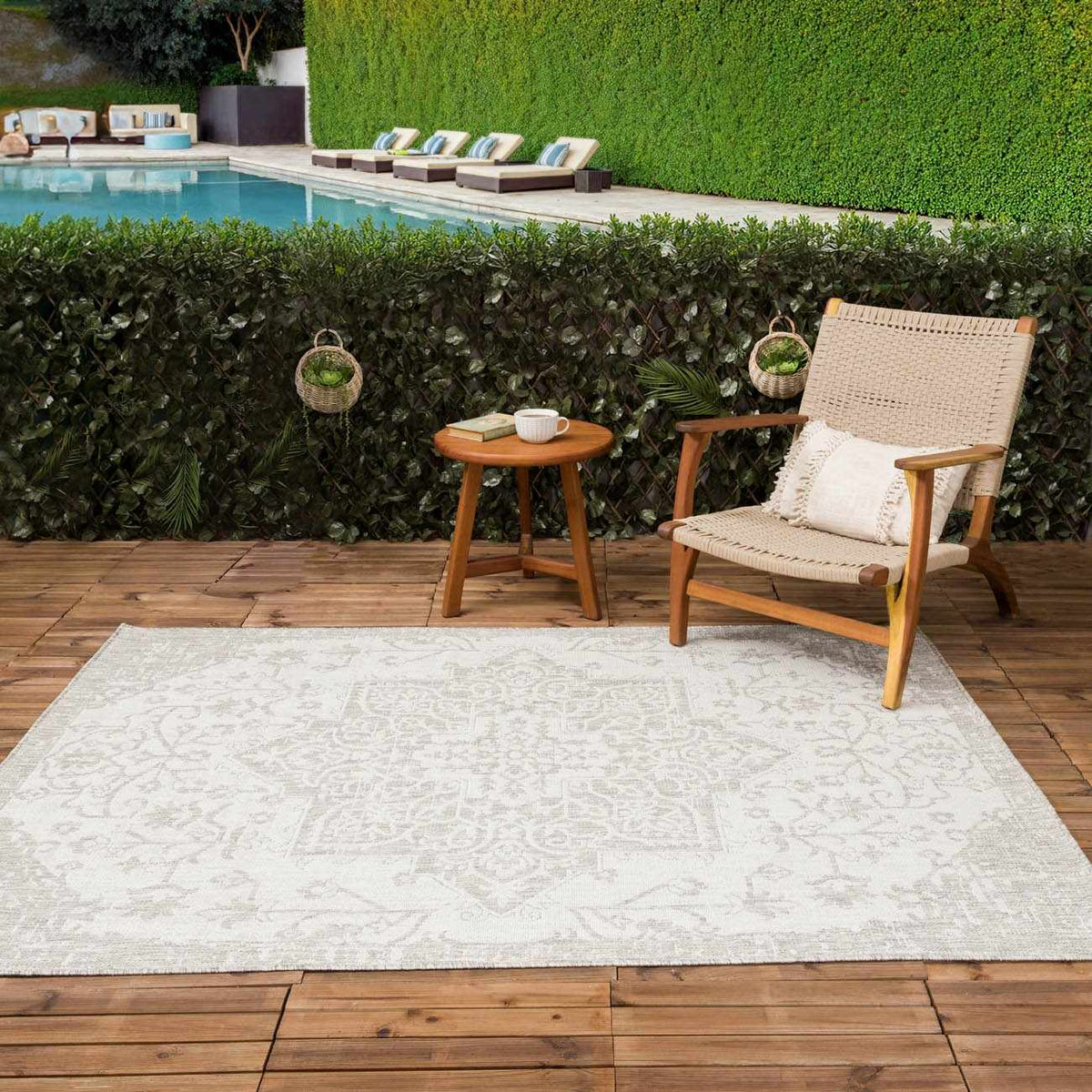 Beige Kilmacolm Outdoor Rug